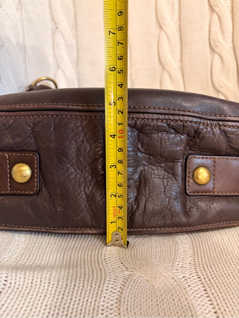 Coach Vintage Carly Dark Brown Leatherware Shoulder Bag  12669 - Picture 9 of 10